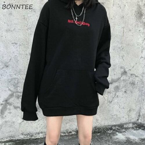 Women with Hat Hoodies Loose Streetwear Plus Velvet Thicker Winter Warm Female Sweatshirts Soft Fashionable Casual Korean Style