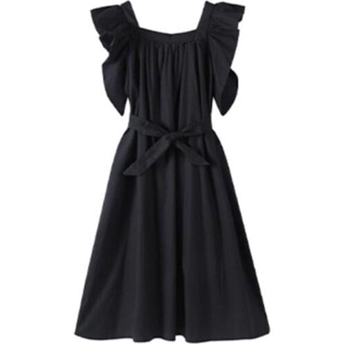 Women Summer Dress Square Collar Short Sleeves High Street Dresses Plus Size Vintage Dress Vestisos M-5XL 6XL 11 Color