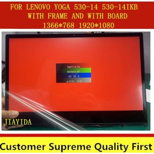 Genuine 14.0 HD FHD lcd display FOR LENOVO YOGA 530-14IKB yoga 530-14ARR 530-14 TOUCH SCREEN DIGITIZER LCD ASSEMBLY 81H9