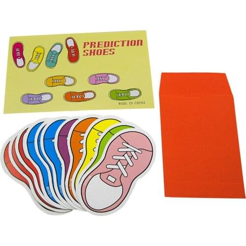 1set Magic Prediction Shoes Magic Tricks Prophecy Shoes Close Up Street Magic Props Accessories Illusion