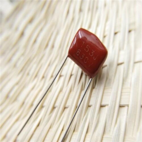 100pcs 153 630V 153J 630V 0.015uF 15nF P10 CBB Capacitor