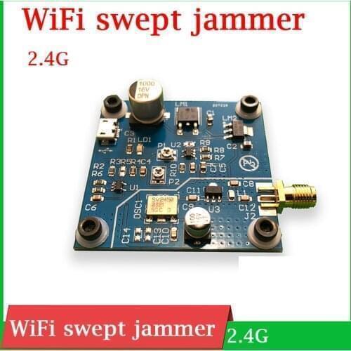 2.4Ghz WiFi swept jammer Shielder 2.4G WiFi jammer development board / RF power amplifier FOR 2.4G Bluetooth jammer