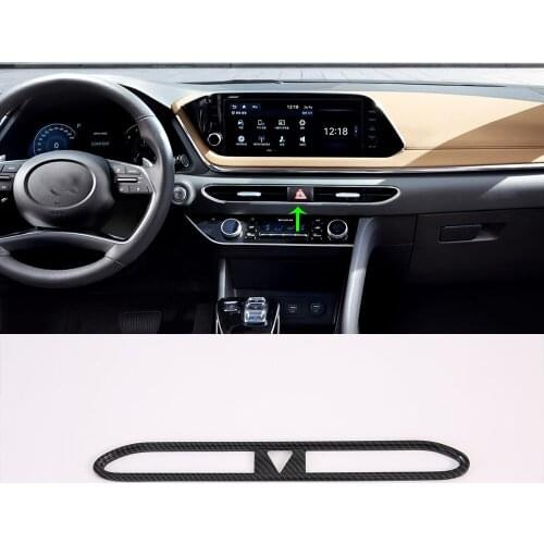 2019 New Arrival Interior Accessories Car Accessories Decorative ABS Black Middle Air Vent Cover For 2019 Hyundai Sonata