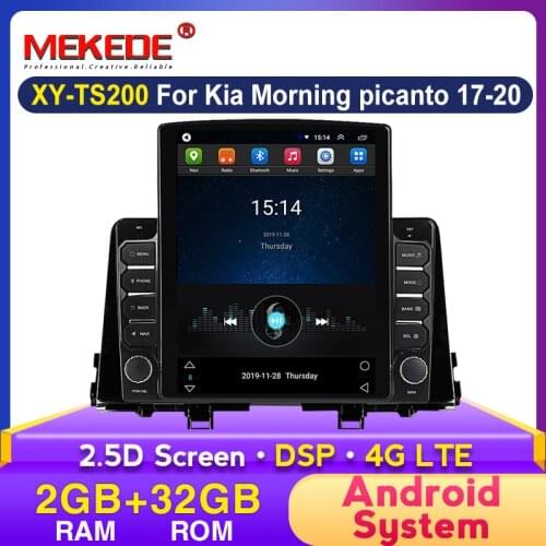MEKEDE Android Car GPS DVD Player multimedia Radio For KIA PICANTO MORNING 2017 -2018 GPS Navigation Radio headunit