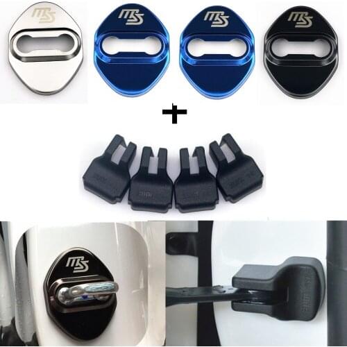 BETH Car Styling Auto Door Lock Cover Car Sticker Case For Mazda 2 Mazda 3 MS For Mazda 6 CX-5 CX5 accessories Car-Styling