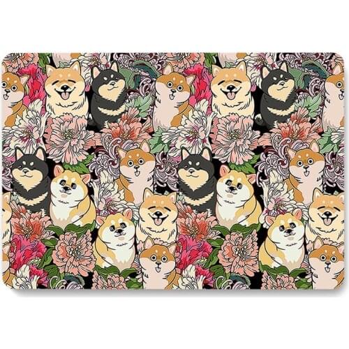 Cute Cartoon Dog Pattern Laptop Case for Apple Macbook 12'' A1534 Protective Shell Air 2018/2019/2020 Pro 13 15 Inch Back Cover