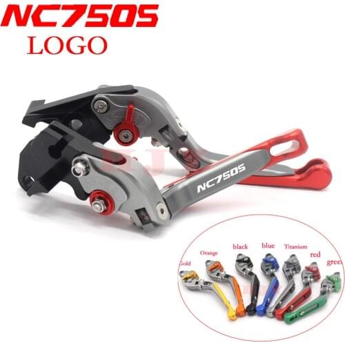 CNC Folding Extendable Motorcycle Brake Clutch Levers For HONDA NC750 NC750S 2014 2015 LOGO NC750S