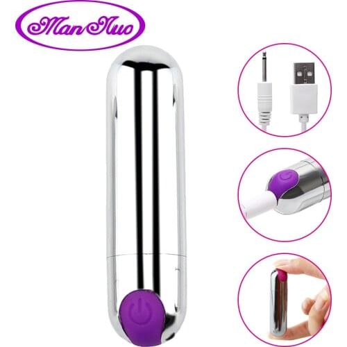 Powerful 10 Speeds Mini Bullet Vibrator Sex Toys for Woman G-Spot Clitoris Stimulator USB Rechargeable Female Vagina Masturbator