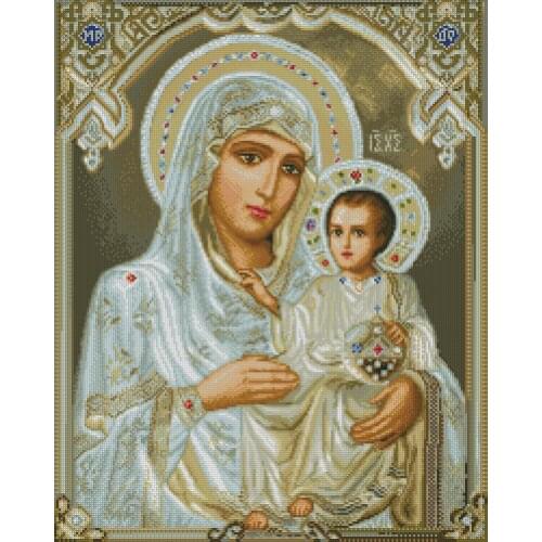 Jerusalem Mother of God Cross Stitch Kits Top Quality Embroidery Needlework DIY 14CT Unprinted Handmade