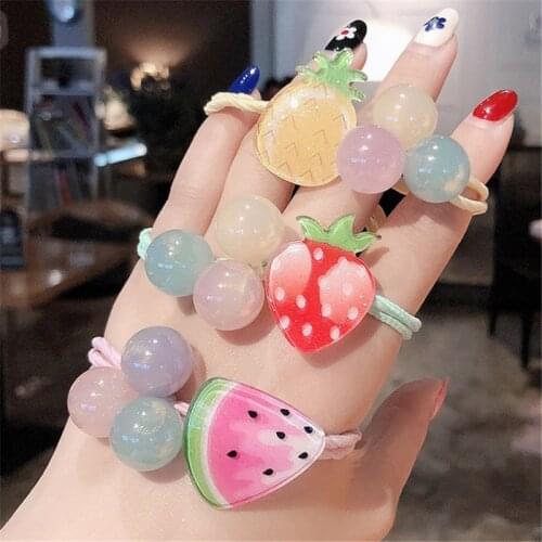 2021 New Womens Big Pearl Hairknot Korean Hairband Curly Braid Girl Crystal Ponytail Clip Rubber Band Hair Accessories 1-5PC