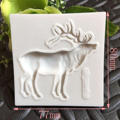 New! Antelope animal sheep DIY silicone mold fondant cake decoration tools popular fine chocolate pastry baking tools