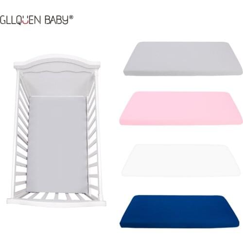 Pure Color Bassinet Sheets Fitted Cradle Fitted Sheets for Bassinet Pads/Mattress For Boys Girls Unisex Ultra Soft 130*70*22CM