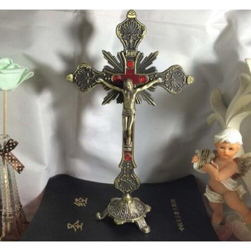 Wholesale Catholic Christian supplies home Church Religious Jesus Christ Crucifixion on the CROSS Holy art statue