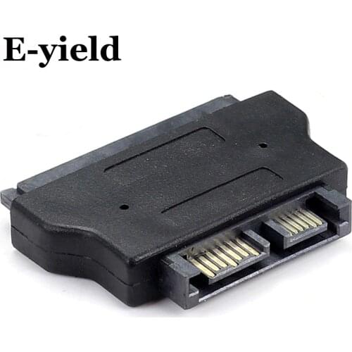 SATA22Pin to 13Pin Slimline SATA Adapter 7+15 Serial ATA Female to 7+6 Male Adapters Connector Converter