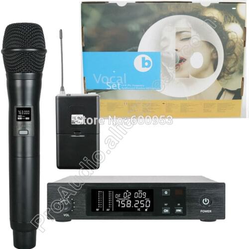 MICWL Stage Performance QLX Vocal UHF Synthesized Wireless Microphone System ME3 Headset Lavalier Beta98 Instrument Guitar line
