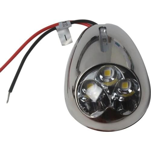 12V 316 Stainless Steel Surface Mount LED Docking Light Marine Boat Yacht Navigator Lamp From ITC Marine Accessories