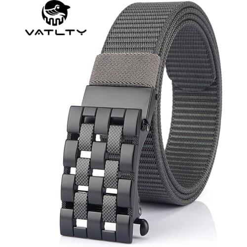 VATLTY Official Authentic 3.4cm Belts For Men Anti-Rust Alloy Buckle Outdoor Work Belt Strong Thick Nylon Army Tactical Belt Men