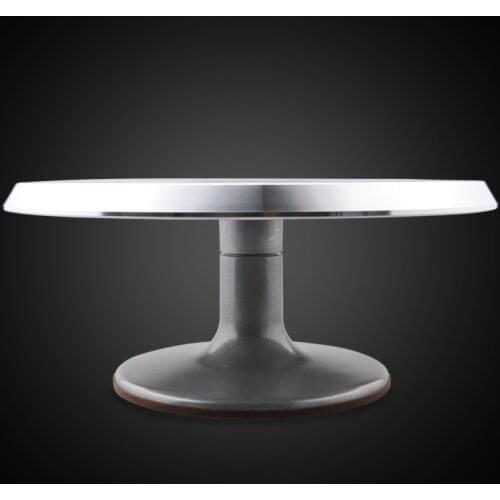 12 inch aluminum baking cake turntable tool mounting flower-stand antiskid cake turntable