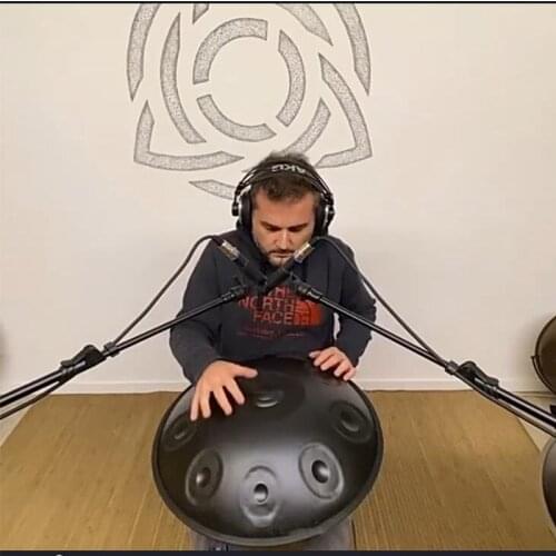 22 Inch Drum 10 Notes Steel Tongue Drum D Tune Tambourine Ethereal Drum Yoga Meditation Percussion Instrument With Drum Stand