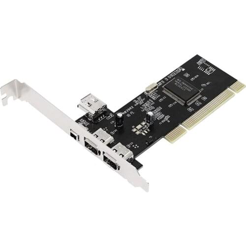 3 Port IEEE 1394 Firewire Card PCI Firewire Adapter IEEE 1394 PCI Controller Card for Desktop PC
