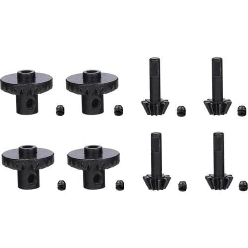 8Pcs Steel Front & Rear Axle Gear Drive Shaft Gear Upgrade Accessories for WPL C14 C24 B24 B36 MN D90 D99 MN99S Parts