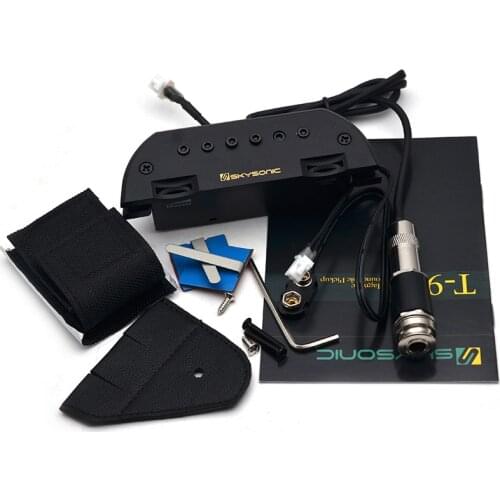 Skysonic T-903 Active Acoustic Guitar Pickup Humbucker Sound-hole Pickup Magnetic + Mic Excellent Bass & Mid-range Response