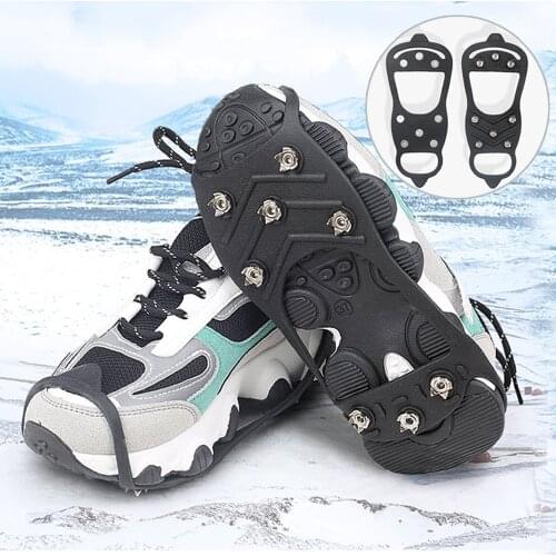 Anti-Slip Crampons Ice Spike for Winter Outdoor Hiking Climbing Hunting Snow Spikes Cleats Chain Claws Grips Ice Gripper
