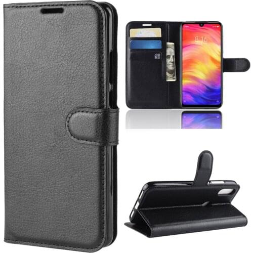 For Redmi Note 7 Wallet Cover Card Holder Phone Cases for Xiaomi Redmi Note 7 / Redmi Note 7 Pro Leather Case business holster