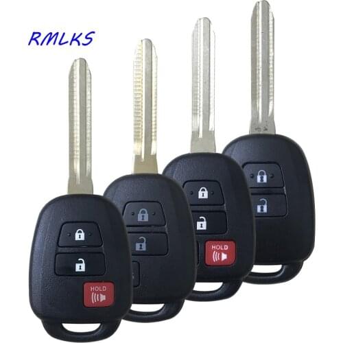 2/3/4 Buttons Remote Head Key Shell Case Fob Cover for Toyota Camry Corolla 2012 2013 2014 2015 2016 07RAV4 Prius Key Case TOY43