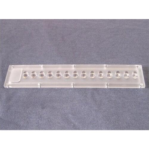 DIZ-180 High quality LED Optical Lens, Street Light lens, Size: 180X36mm, PMMA materials, Color: Transparent