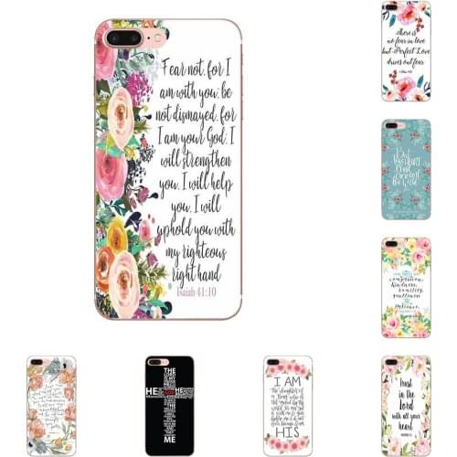 For Apple iPhone X XS Max XR 4 4S 5 5C 5S SE 6 6S 7 8 Plus TPU Cool Best Bible Verse Philippians Jesus Christ Christian New