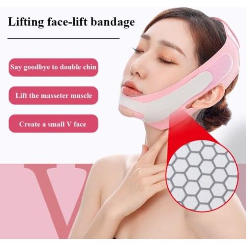 Face Lifting Elastic V-Line Face Slimming Bandage Women Chin Cheek Lift Up Belt Face Massager Strap Face Skin Care Beauty Tools