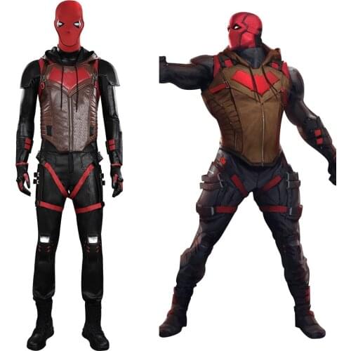 Gotham Knights Red Hood Jason Todd Cosplay Costume Outfits Halloween Carnival Suit