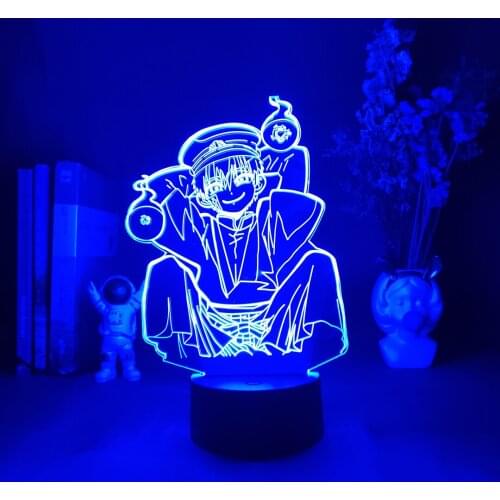 Toilet-Bound Anime Lamp Home Decoration Lighting Bedroom Lamp 3D Hanako Kun Lampara Kids Gift Lampe Color Changing Sensor Light