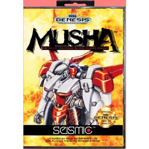 Musha 16 Bit MD Game card with Retail Box For Sega Genesis & Mega Drive