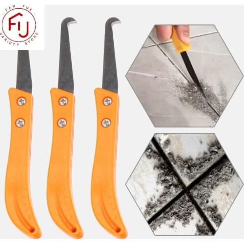 New Professional Gap Hook Knife Tile Repair Tool Old Mortar Cleaning Dust Removal Steel Construction Hand Tools