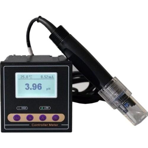 Industrial pH ORP Meter Monitor transmitter Controller alarm relay 4-20mA output English menu