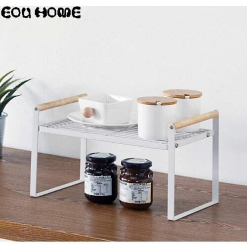 Simple Household Kitchen Bathroom Bathroom Cosmetics Storage Dish Drain Rack Desktop Seasoning Finishing Detachable Storage Rack
