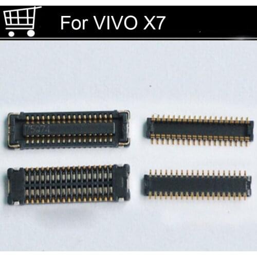 2pcs FPC connector For VIVO X7 LCD display screen on Flex cable On motherboard mainboard For VIVO X 7 Repair Parts