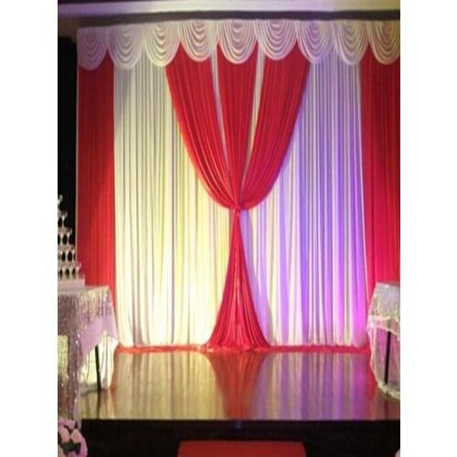 Tiffany Wedding Backdrop with white swags Wedding Decoration