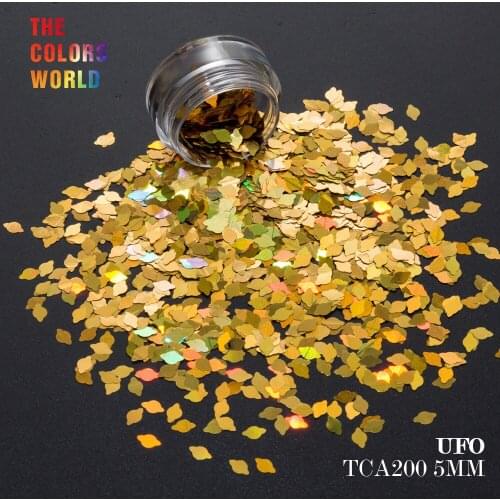 TCT-076 UFO Shape 5MM Size Nail Glitter For Nail Art Decoration Nail Gel Eye shadow Makeup DIY Manual Decoration Body Art DIY
