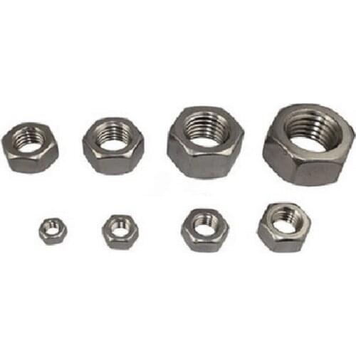 UNC outer hexagon nut stainless steel 2#-56 4#-40 6#-32 8#-32 10#-24 10#-32 1/4-20 5/16-18 3/8-16 American coarse fine thread