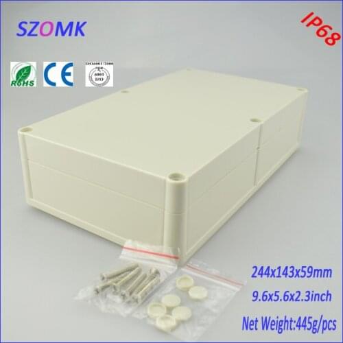 Project case electronics enclosure box (1 pcs)244*143*59mm high quality waterproof plastic enclosure instrument enclosure