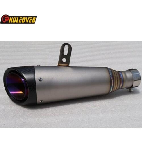 Titanium Alloy R6 Exhaust Motorcycle Exhaust Muffler for R6 2006-2016 Slip-on Motorbike Exhaust Muffler Pipe Escape Damper Leak