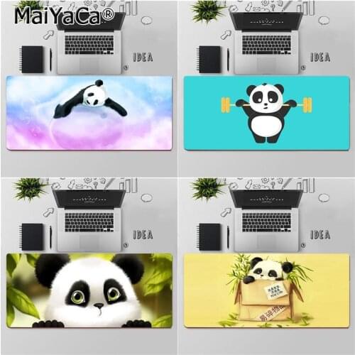 Maiyaca High Quality Funny panda cartoon Rubber PC Computer Gaming mousepad Free Shipping Large Mouse Pad Keyboards Mat
