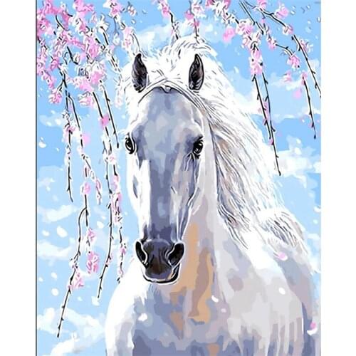 Animals Painting By Numbers Kits Home Decor Coloring By Numbers Wall Art Picture Acrylic Paint on Canvas DIY Gift Unframe