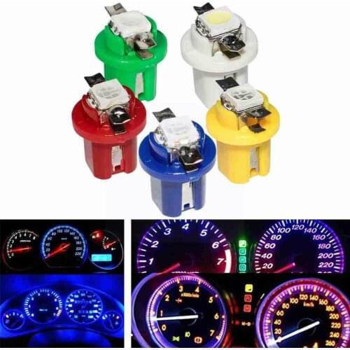 1pcs 12V DC T5 B8 5050 SMD Car LED Dashboard Dashboard Light Blue Auto Light Bulb Instrument Red Dashboard White Green Yell I4Z1