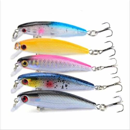 1PCS 6.5cm 4.5g Fishing Lure Quality Minnow Lure 3D Eyes Plastic Hard Bait Pesca Artificial Jig Wobblers Crankbait Fishing Bait