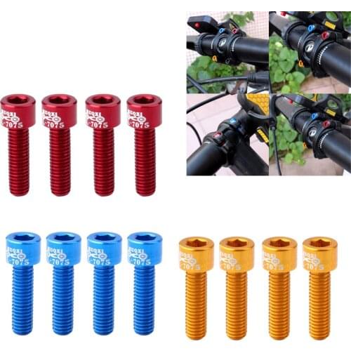 12 Count Stem Bolts Alloy M5x17mm Bike Ti Stem Screw Replacement