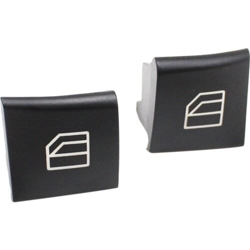 2x Driver Window Switch Button Covers for Power Window Master Switch Button Caps Lift Button Caps